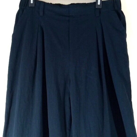 HALARA Pants Women BLACK New Slacks SMALL TALL WIDE LEGS Casual Minimalist - Picture 2 of 4